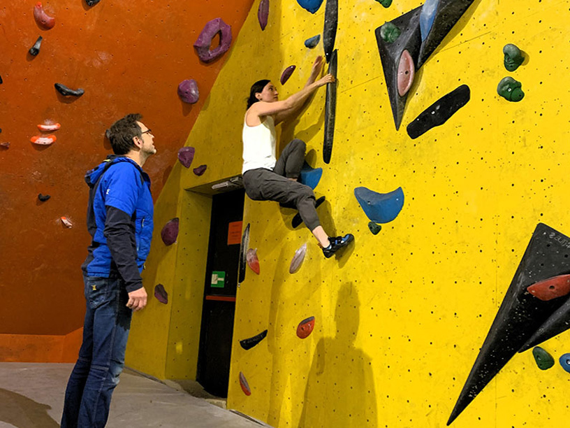 Cours d'escalade en salle